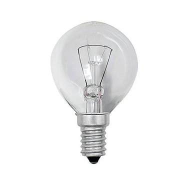 Лампа накаливания OSRAM Е14, шар 60Вт, 230В, прозрачная (Франция)