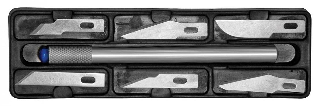 Нож КУРС макетный, 6 лезвий 10482 (Китай)