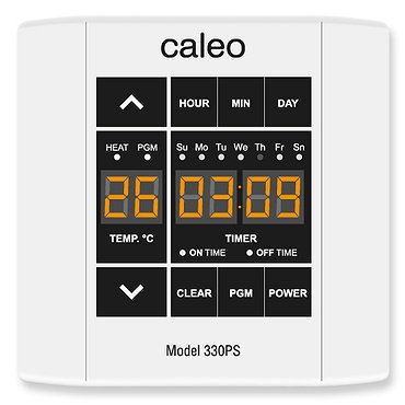 Терморегулятор CALEO UTH-330PS 3Квт встраив.программ.сенсорный (Россия)