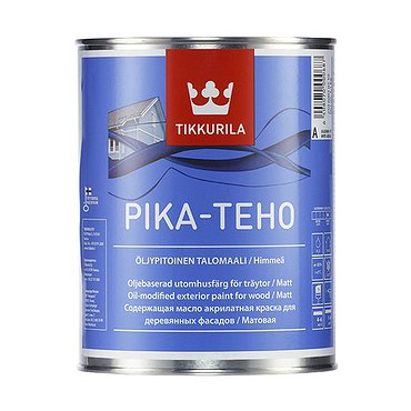 Краска для дерев домов PIKA-ТЕНО (базис А) 9л TIKKURILA(Финляндия)