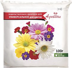 Удобрение для цветов универсальное Агровита (100г) водораствор