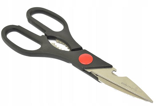 Ножницы технические, нержавеющая сталь, толщина лезвия 1,8 мм, L=205мм