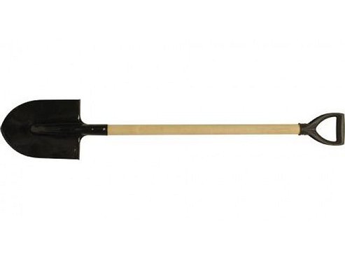 Лопата штыковая с деревянным черенком и ручкой 210*280*1245. 77210 (Россия)