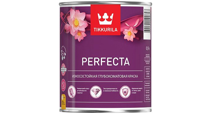 Краска интерьернаяPerfecta (база С) 0,9л TIKKURILA(Россия)