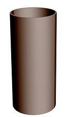 Труба круглая 90мм 3м, РЕ 8017 коричневая OPTIMA  (Россия)