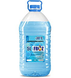 Жидкость стеклоомывающая FROZON Arctic Formula( -15С) 5л. , бел. крышка (Россия)