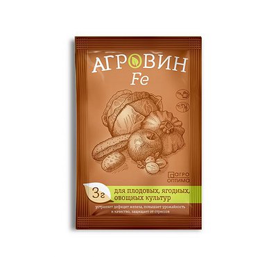 АГРОВИН Fe для плодовых, ягодных и овощных культур 3гр. (Россия)