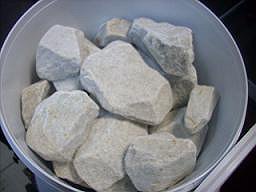 Камни для саун "Белый Кварцит" 20 кг (Россия)