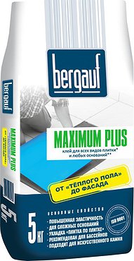 Бергауф Keramik Maximum Plus клей для плитки 5кг (Россия)