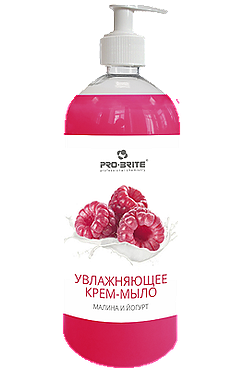 1606-05  Жидкое мыло Cream Soap Малина и Йогурт 0,5л (кор.-10шт)(Россия)