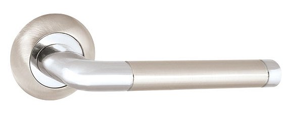 Ручка раздельная REX TL SN/CP-3 матовый никель/хром 140мм (ID 37047) (PUNTO Китай)