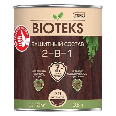 Антисептик Биотекс 2 в 1 Классик темная рябина 0,8л ТЕКС(Россия)