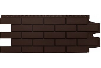 Панель фасадная  Grand Line клинкерный кирпич стандарт коричневая размеры рабочие 968*390мм 0,38м2