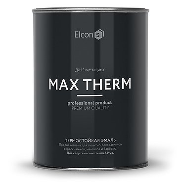 Эмаль термостойкая Elcon 700 гр., белая (0,4кг)