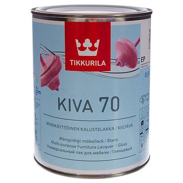 Лак KIVA EP глянц. 0,9л TIKKURILA(Финляндия)