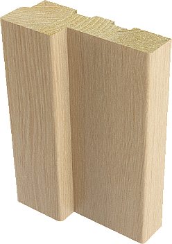 Коробка дверная Беленый дуб (к-т 2.5шт) Verda квадрат профиль(Россия)