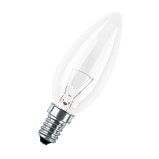 Лампа накаливания OSRAM Е14, свеча 60Вт, 230В, прозрачная 4008321665942