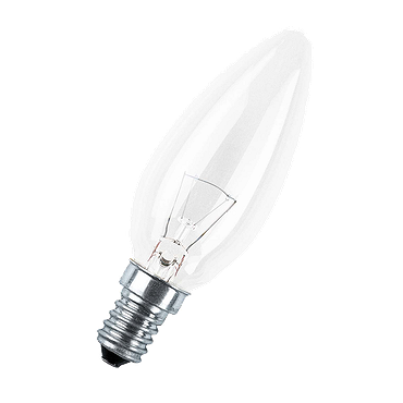 Лампа накаливания OSRAM Е14, свеча 60Вт, 230В, прозрачная 4008321665942 (Франция)