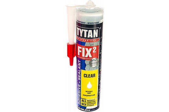 Клей-герметик TYTAN Professional Fix Clear, прозрачный 290мл. (Польша)