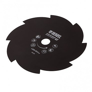 Диск для триммера, 230 х 25.4мм, толщина 1.6мм, 8 лезвий Denzel 96328