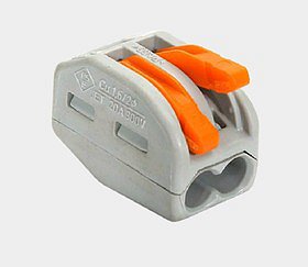 Соединит. клемма с рычажком WAGO 222-412 2-х провод. 1шт. (Германия)