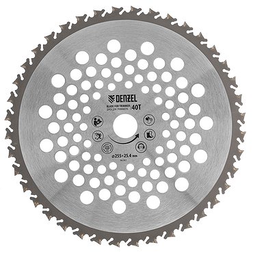 Диск для триммера , 255 х 25,4 40 зубов, Anti-Kick// Denzel 96382