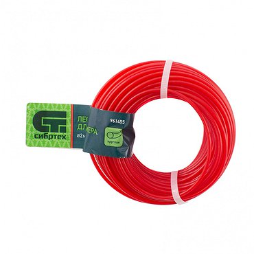 Леска для триммера звезда, 2.0 мм х 15 м, Россия Сибртех 961715