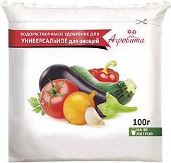 Удобрение для овощей Универс. Агровита (100г) водораствор