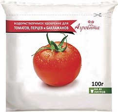 Удобрение для томатов, перцев и баклажан Агровита (100г) водораствор