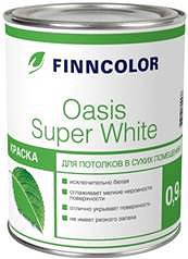 Краска OASIS SUPER White краска для потолка 0,9л (Россия)