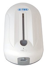 Дозатор для жидкого мыла автомат пластик белый 1.1л G-Teq 8639 (22.29)