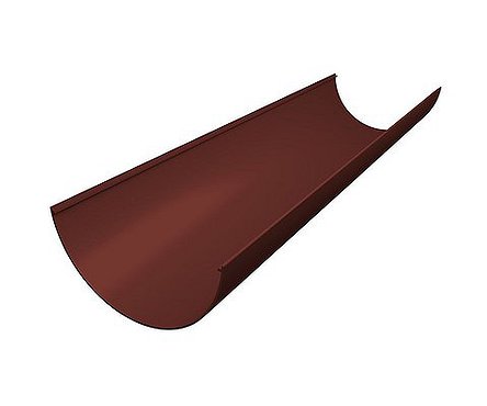 Желоб ПВХ GL стандарт коричневый 3м (Россия)