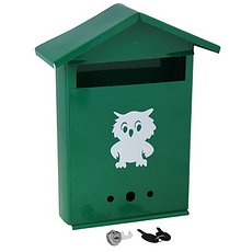 Ящик почтовый "Домик" с замком зеленый