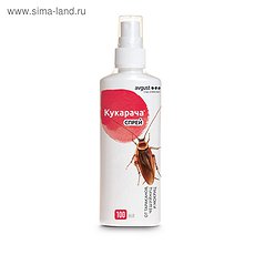 Спрей ср-во от тараканов, чешуйниц, мокриц Кукарача 100мл (Россия)