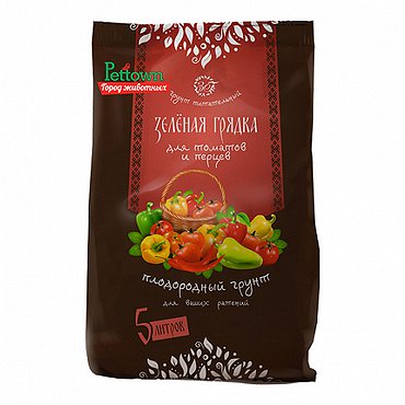 Грунт Для томатов и перцев 10л Зеленая грядка Нов-Агро (Россия)