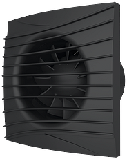 Вентилятор осевой с обрат.клап. D100 SILENT 4C Matt black (матовый черный) (Россия)