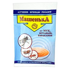 Средство от мух, тараканов, муравьев (гранулы 10гр) Машенька (Россия)