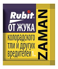 Средство от колорадского жука ЗАМАН 1мл. (имидаклоприд) ампула, пакет Rubit А-5128