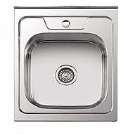 Мойка нерж.накл. LEDEME 500*600*180 (0.8мм) выпуск 3 1/2" глянцевая L95060 (Китай)