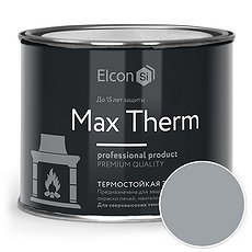 Эмаль термостойкая Elcon 700 гр., серебристая (0,4кг)