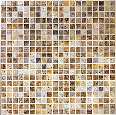 Декор. панель ПВХ самокл. 480*480 мозаика Сахара