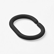 Кольца для штор черные пластик RID013P (12шт) IDDIS