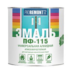 Эмаль ПФ-115 PROREMONTT Мятный RAL 6027 1,9кг Л-С