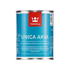 Краска УНИКА Аква (базис А) краска для дверей и оконных рам 2,7л (Россия)