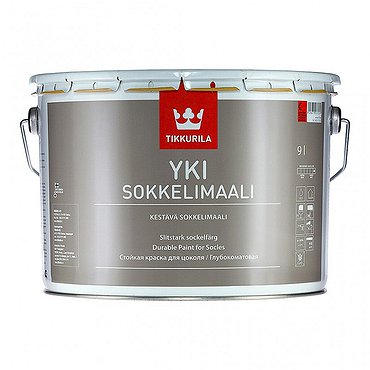 Краска для фасадов и цоколей Tikkurila Yki Socle(база А) 0,9л TIKKURILA (Финляндия)