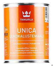 Краска Уника Аква (базис А) для дверей и оконн.рам 0,225л TIKKURILA(Финляндия)