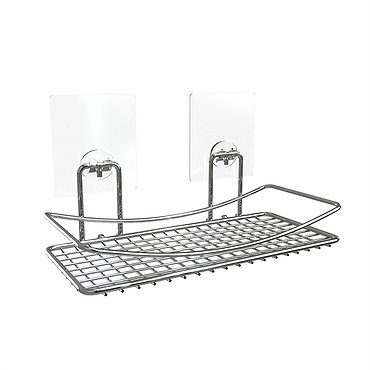Полка-решетка для ванной Kleber Lite 250х145 мм металл хром (KLE-LT032)