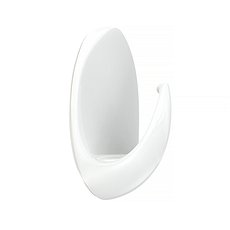 Крючок для ванной Kleber Strong самоклеящийся пластик белый (5 шт.) (KLE-SG005)