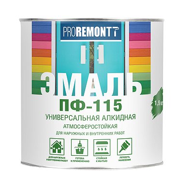 Эмаль ПФ-115 PROREMONTT Белая глянц.20кг Л-С