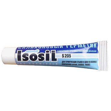 Герметик силикон санитарный белый 40мл S205 ISOSIL (Россия)